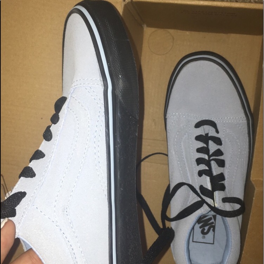 Blue and Black Old Skool Style Vans